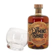 Kép 4/6 - The Demons Share 6 éves rum díszdobozban 1 üvegpohárral DRS (0,7L / 40%)