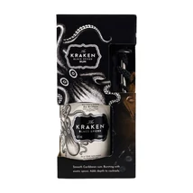 Kraken Black Spiced ajándékcsomag kiöntővel DRS (0,7L / 40%)