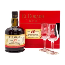 El Dorado 12 éves rum 2 pohárral (0,7L / 40%)
