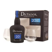 Dictador 20 éves 2 pohárral (0,7L / 40%)