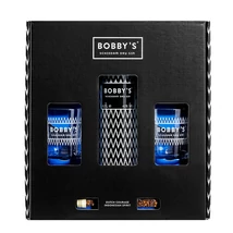 Bobby's gin ajándékcsomag 2 pohárral DRS (0,7L / 42%)