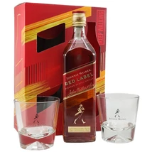 Johnnie Walker Red Label díszdobozban 2 pohárral (0,7L / 40%)