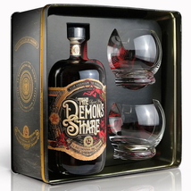 The Demons Share 12 éves rum ajándékcsomag 2 pohárral (0,7L / 41%)