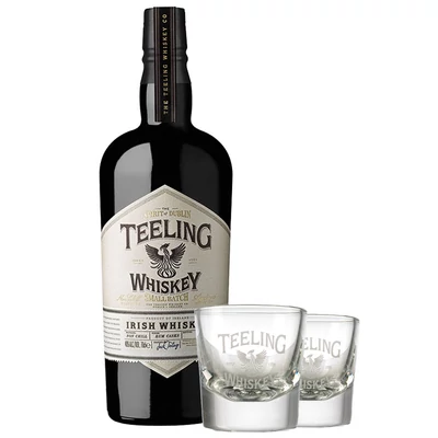 Teeling Small Batch whiskey 2 pohárral (doboz nélkül) (0,7L / 46%)