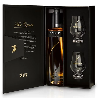 Penderyn Madeira whisky díszdobozban 2 pohárral (0,7L / 46%)