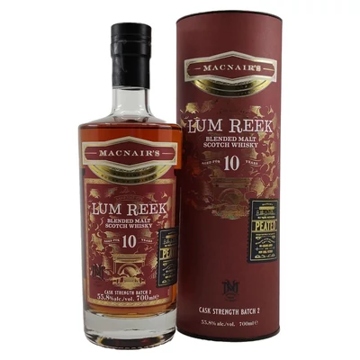 MacNair's Lum Reek 10 éves Cask Strength Batch 2. whisky (0,7L / 55,8%)