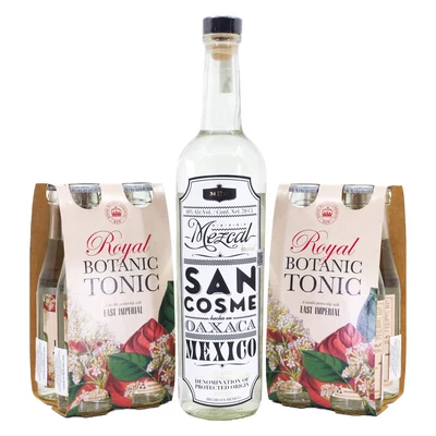 San Cosme mezcal (0,7L / 40%) - 4+4 ajándék East Imperial Royal Botanic Tonic (8X0,15L)