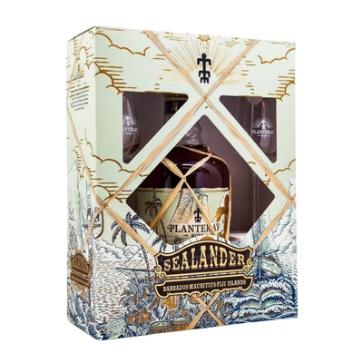 Planteray Sealander rum 2 pohárral (0,7L / 40%)