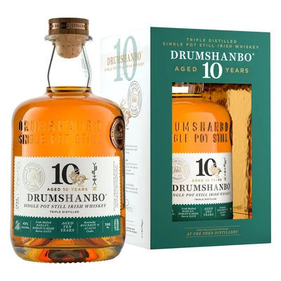 Drumshanbo 10 éves Single Pot Still whiskey DRS (0,7L / 43%)