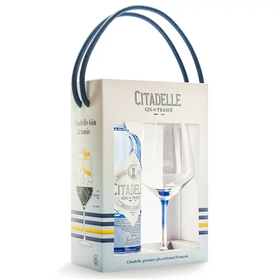 Citadelle gin ajándékcsomag 1 pohárral DRS (0,7L / 44%)