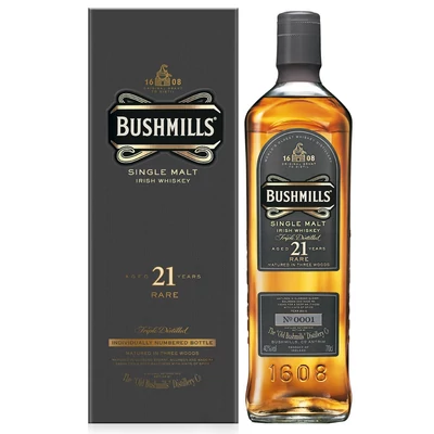 Bushmills Malt 21 éves Madeira Finish whiskey (0,7L / 40%)