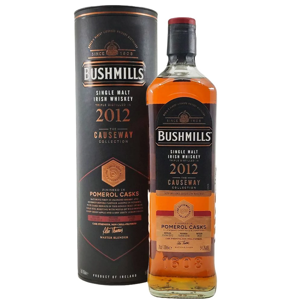 Bushmills 2012 Causeway Collection Pomerol Cask whiskey (0,7L / 54,2%)