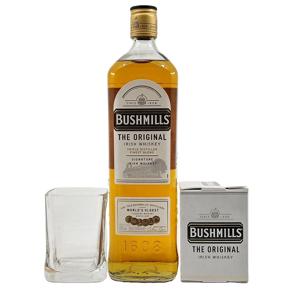 Bushmills Original 1 pohárral (1L / 40%)
