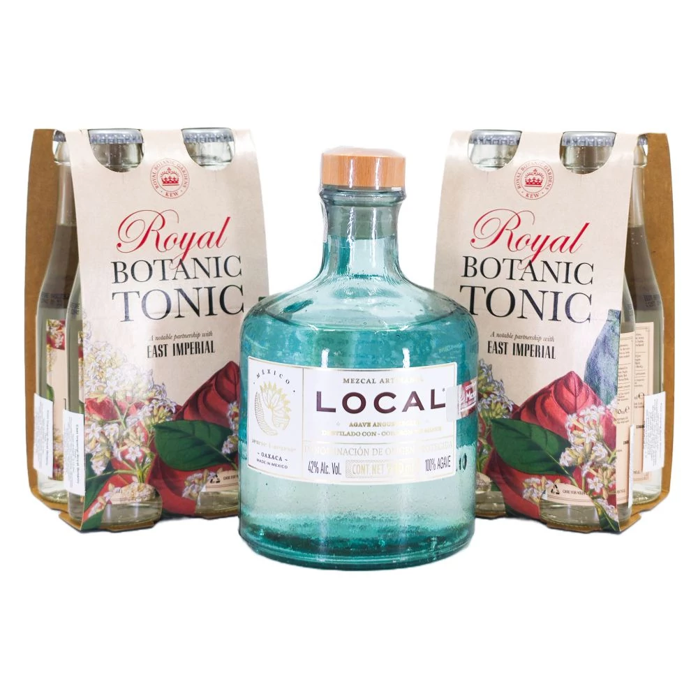 Local mezcal (0,7L / 42%) - 4+4 ajándék East Imperial Royal Botanic Tonic (8X0,15L)