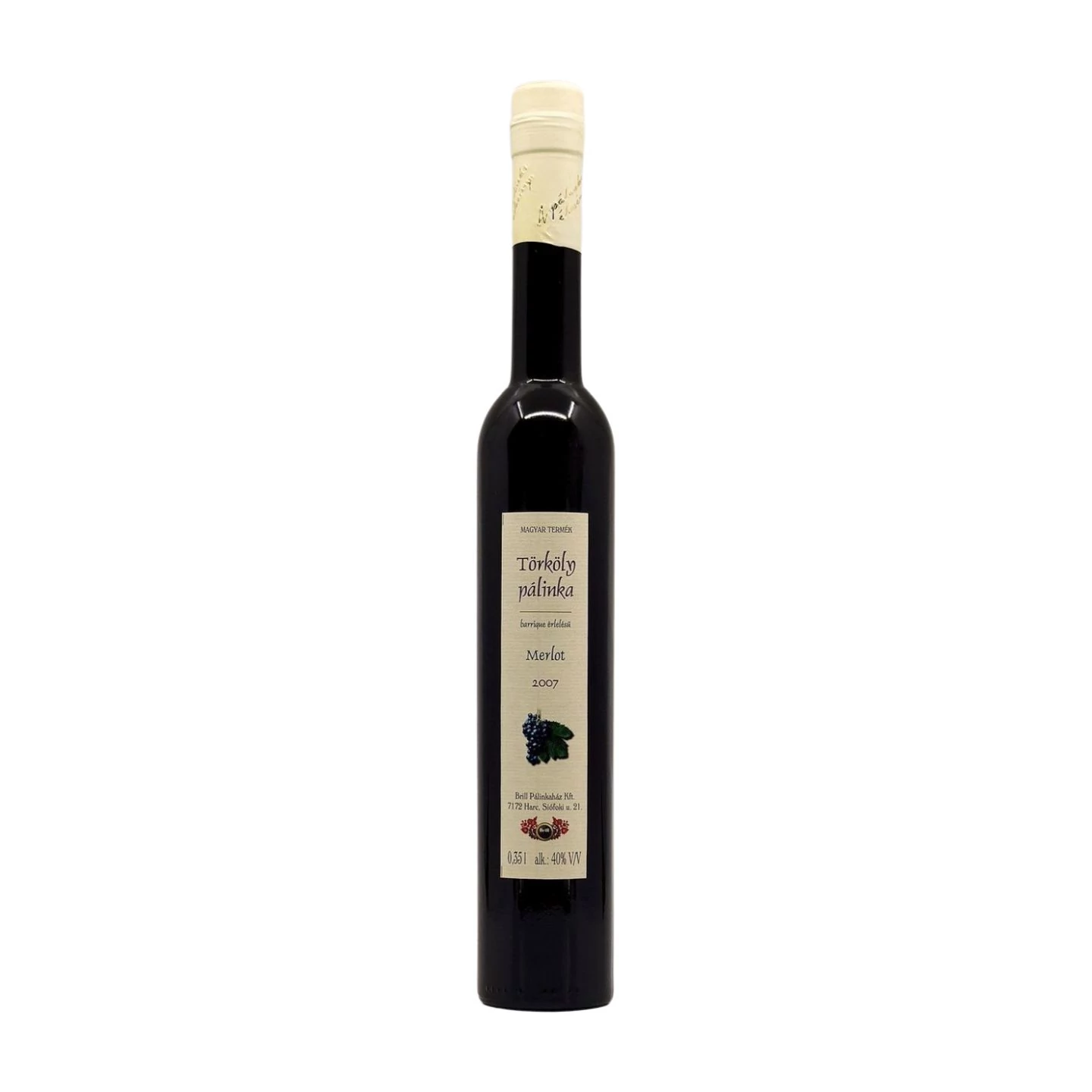 Brill Merlot barrique törkölypálinka (0,35L / 40%)