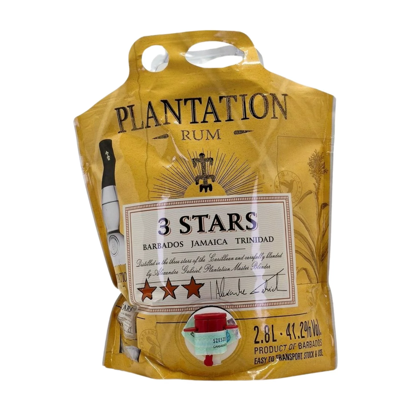 Plantation 3 Stars Eco Pouch rum (2,8L / 41,2%)