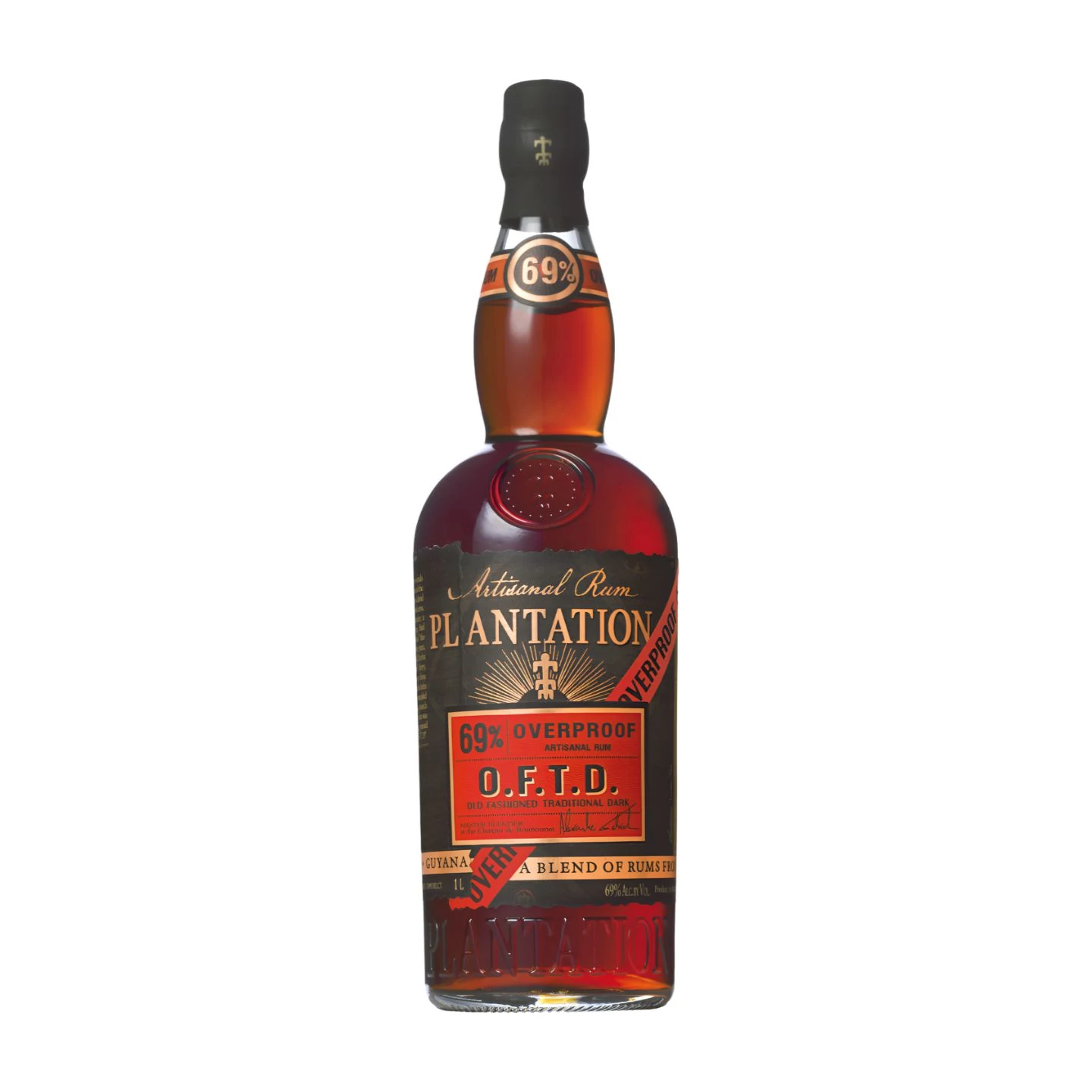 Plantation O.F.T.D. Overproof rum DRS (1L / 69%)