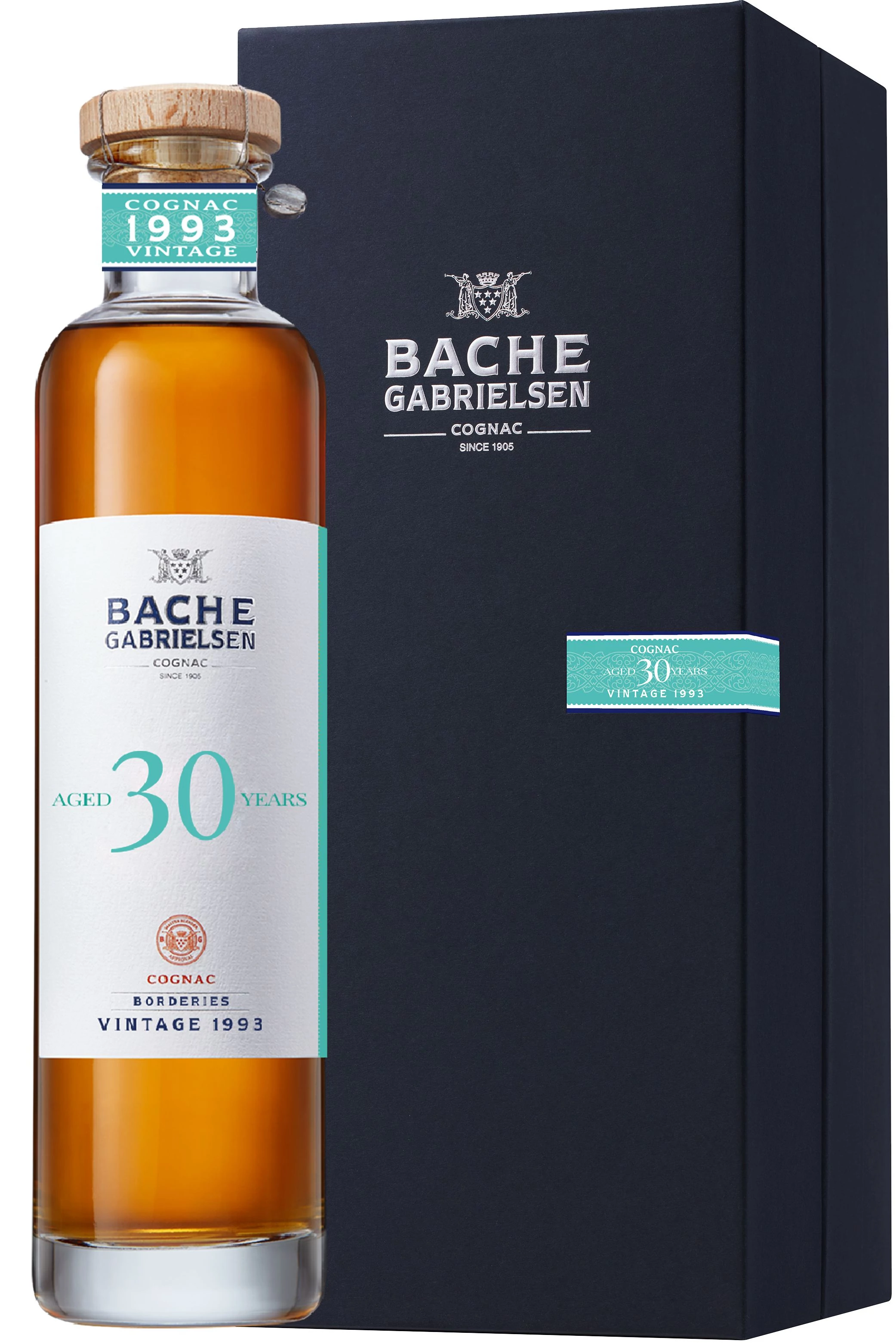 Bache-Gabrielsen Vintage 1993 30 éves Borderies cognac (0,7L / 45,2%)