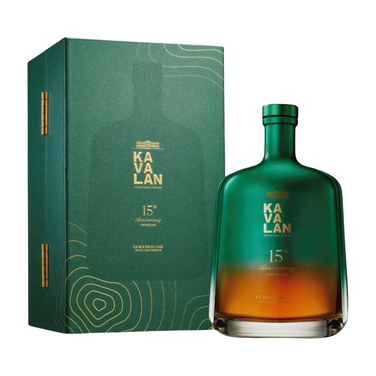 Kavalan 2009 15th Anniversary Ex-Bourbon Single Cask Strength whisky (0,7L / 50%)