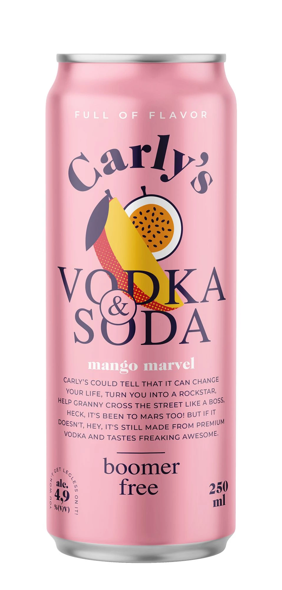 Carly's Mango Marvel vodka & soda RTD DRS (0,25L / 4,9%)