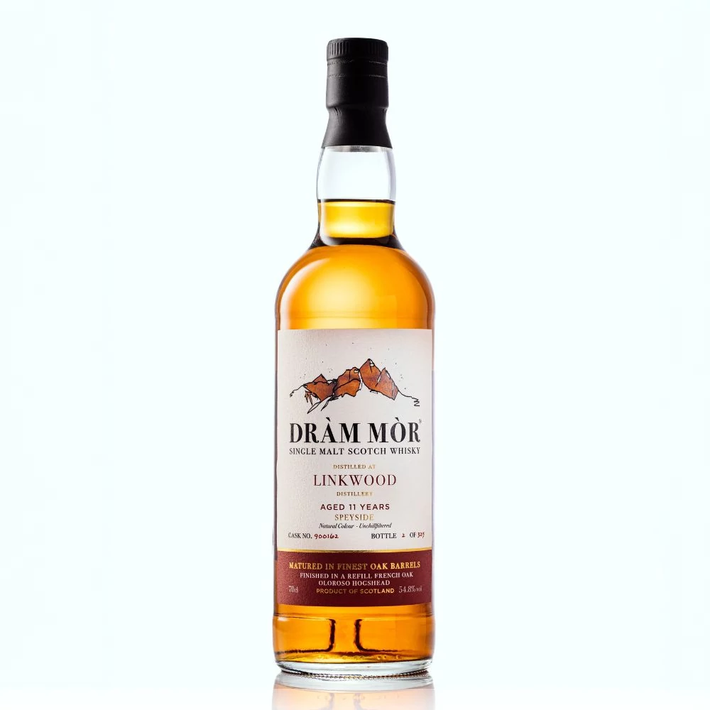 Linkwood 11 éves Dram Mór whisky (0,7L / 54,8%)