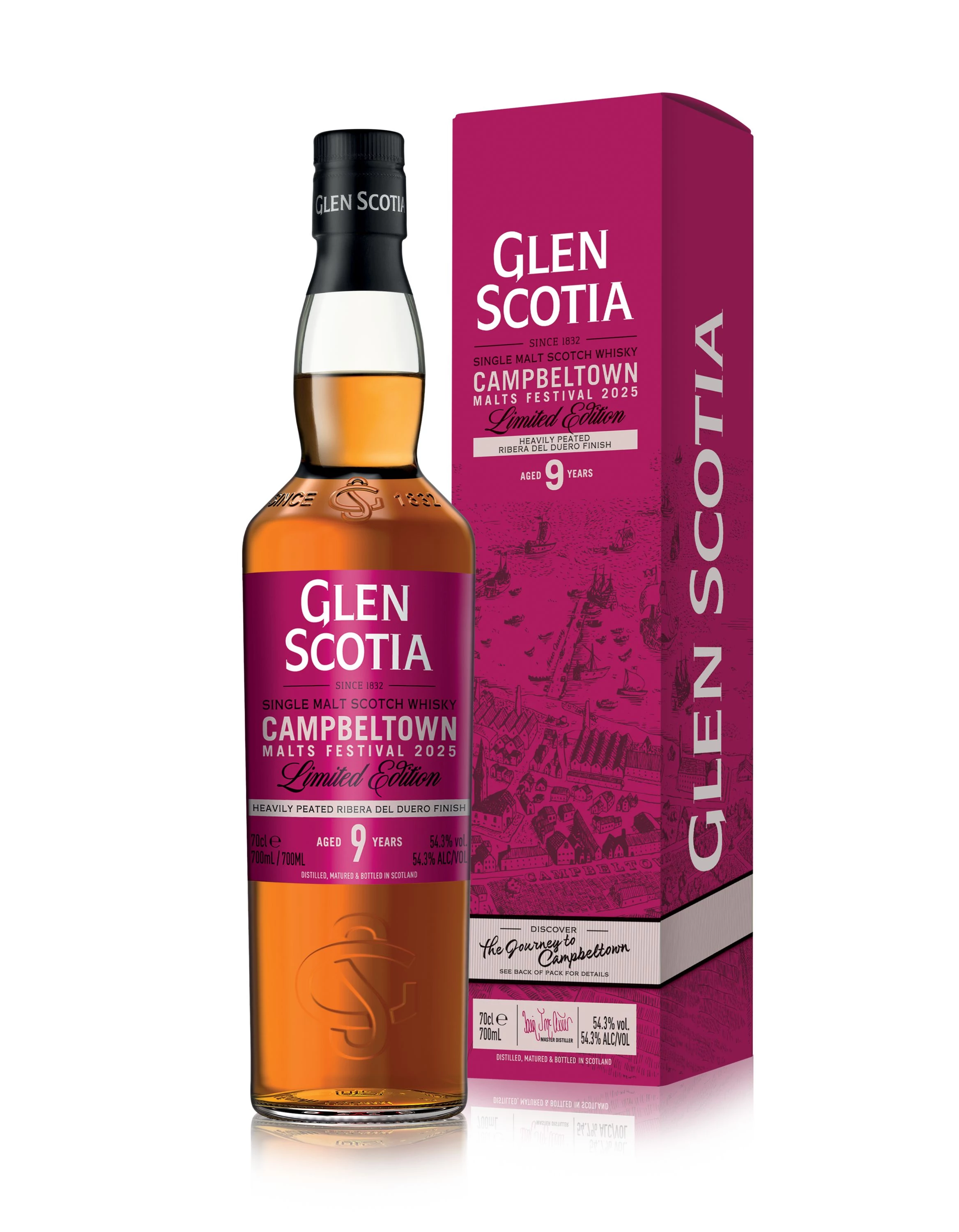 Glen Scotia Festival Release 2025 9 éves Ribera Del Duero whisky DRS (0,7L / 54,3%)