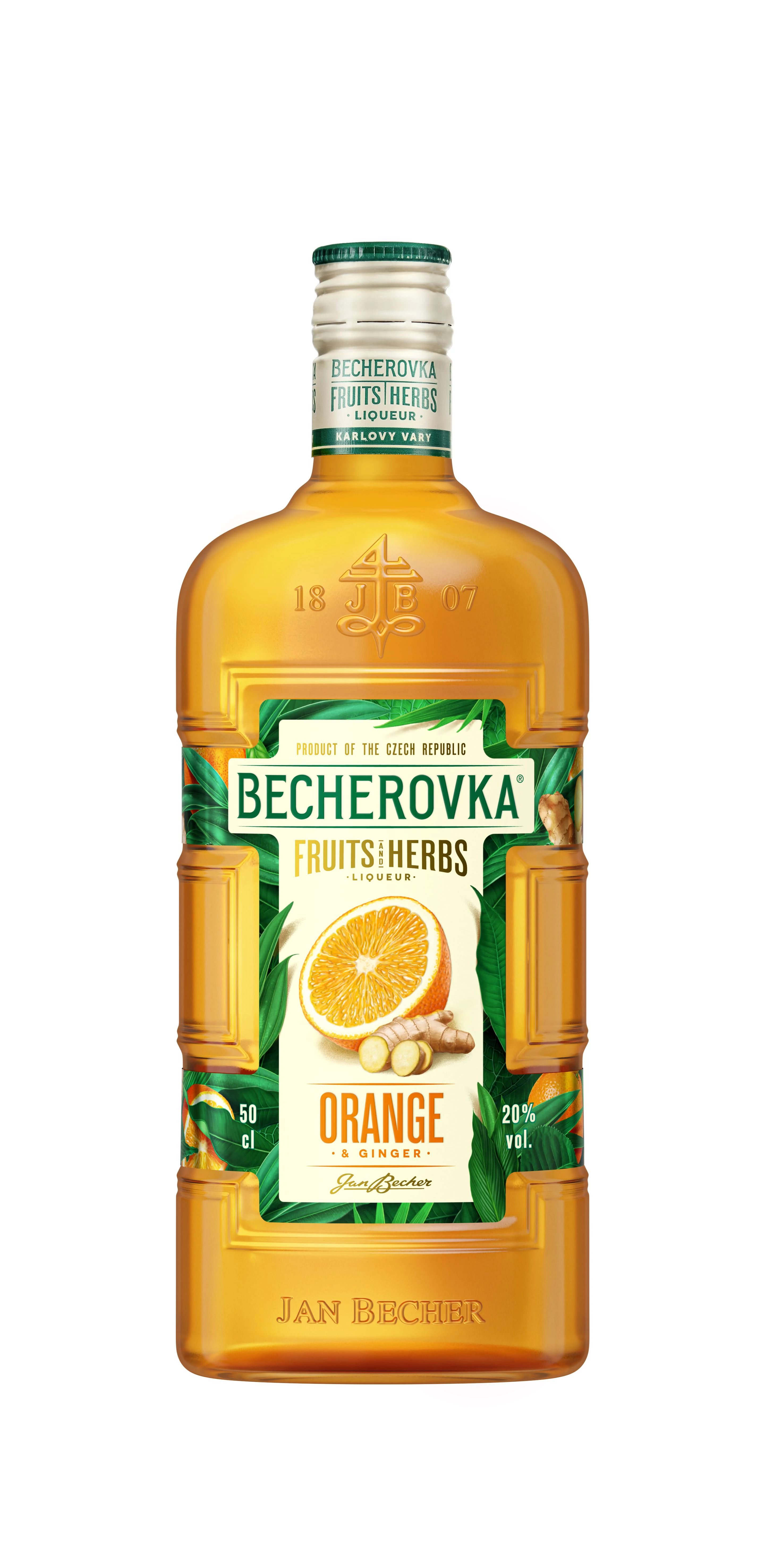 Becherovka Orange&Ginger likőr DRS (0,5L / 20%)