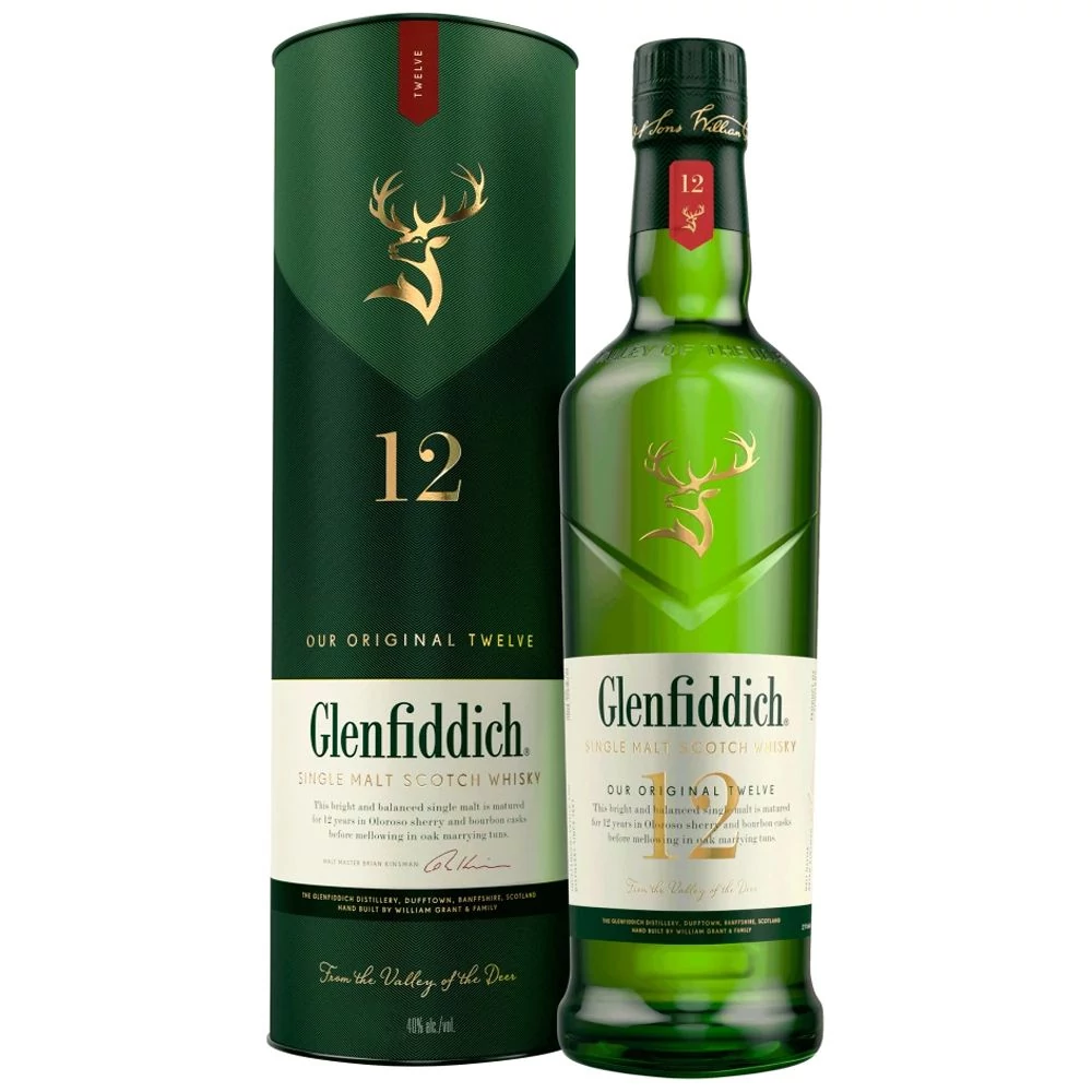 Glenfiddich 12 éves whisky (1L / 40%)