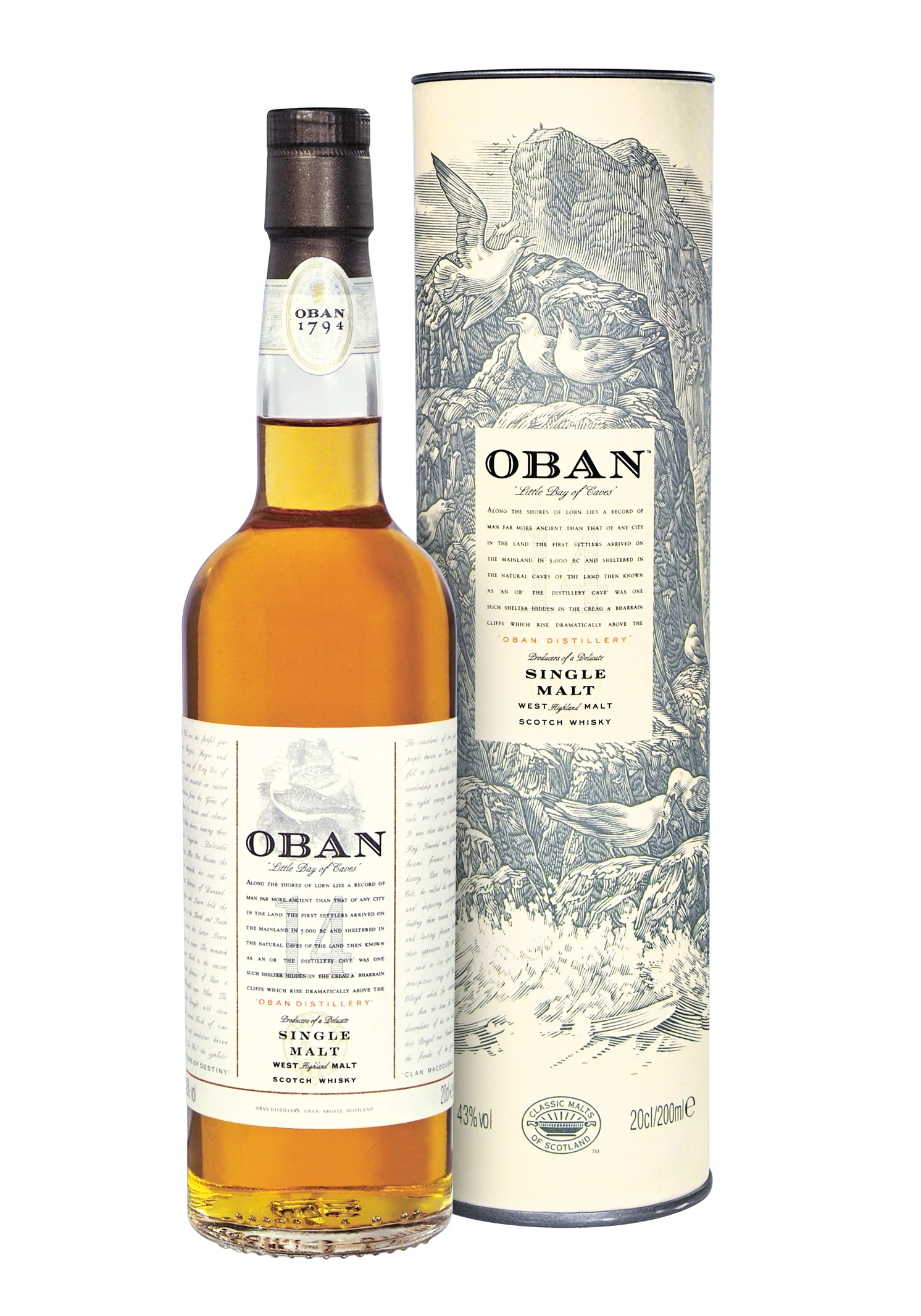 Oban 14 éves whisky (0,7L / 43%)