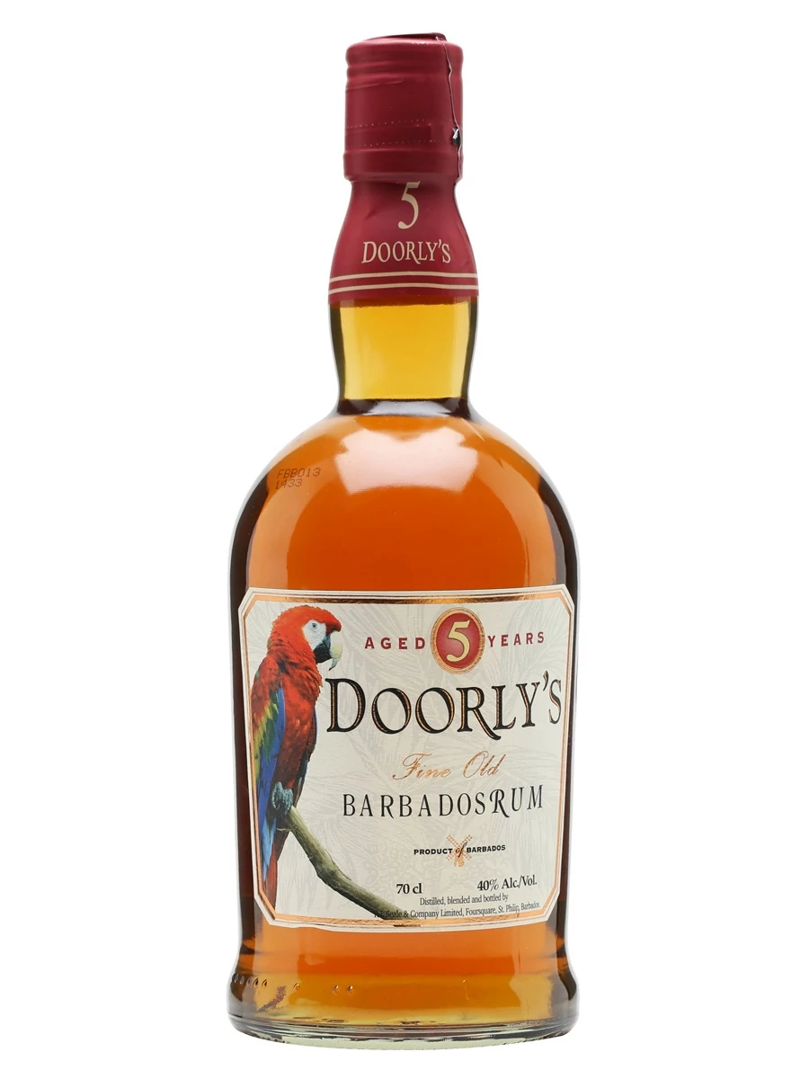 Doorlys 5 éves Fine Barbados rum DRS (0,7L / 40%)
