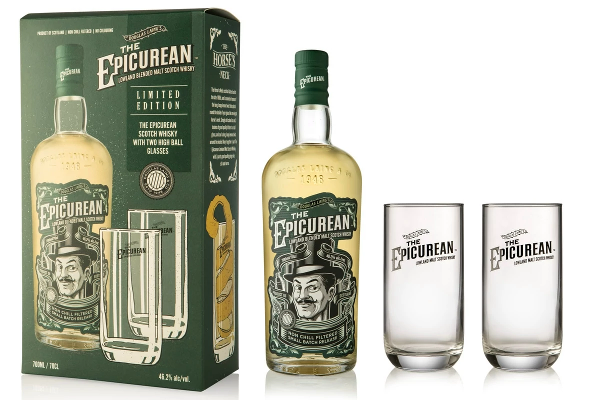 The Epicurean whisky ajándékcsomag (0,7L / 46,2%)