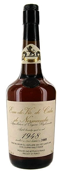 Christian Drouin calvados Eau de vie de Cidre 1948 (0,7L / 42%)