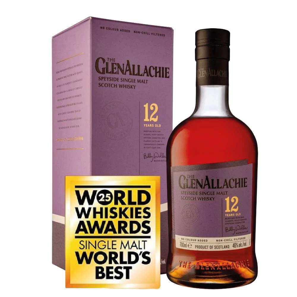 GlenAllachie 12 éves whisky DRS (0,7L / 46%)