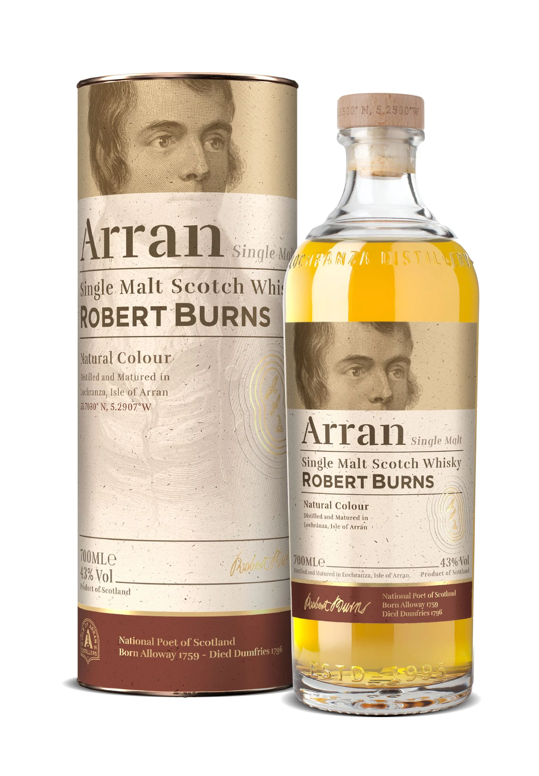 Arran Robert Burns Malt whisky DRS (0,7L / 43%)