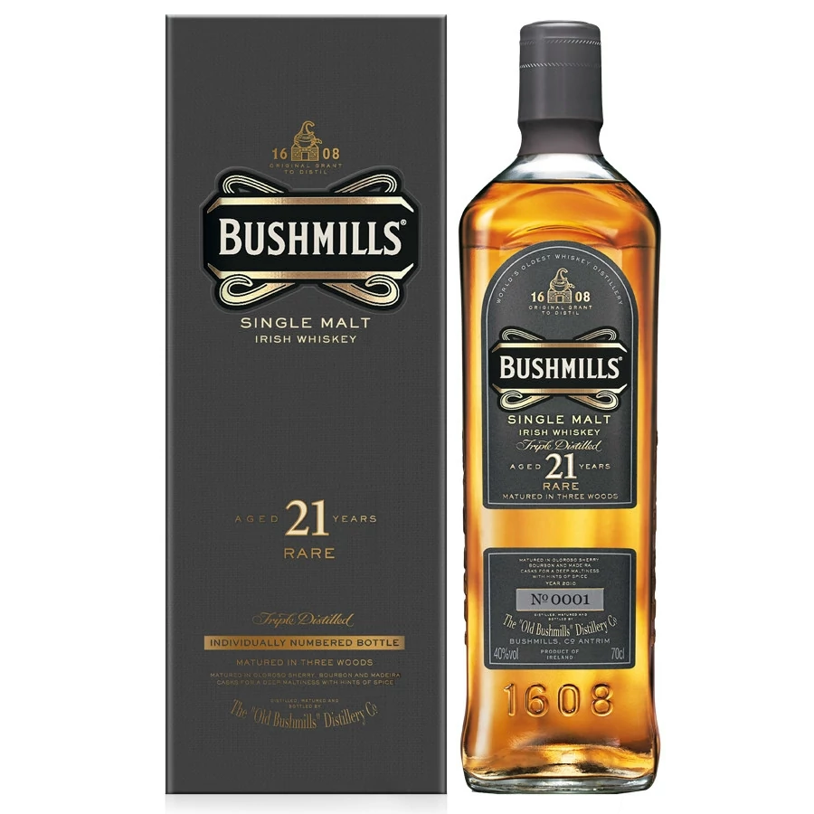 Bushmills Malt 21 éves Madeira Finish whiskey (0,7L / 40%)