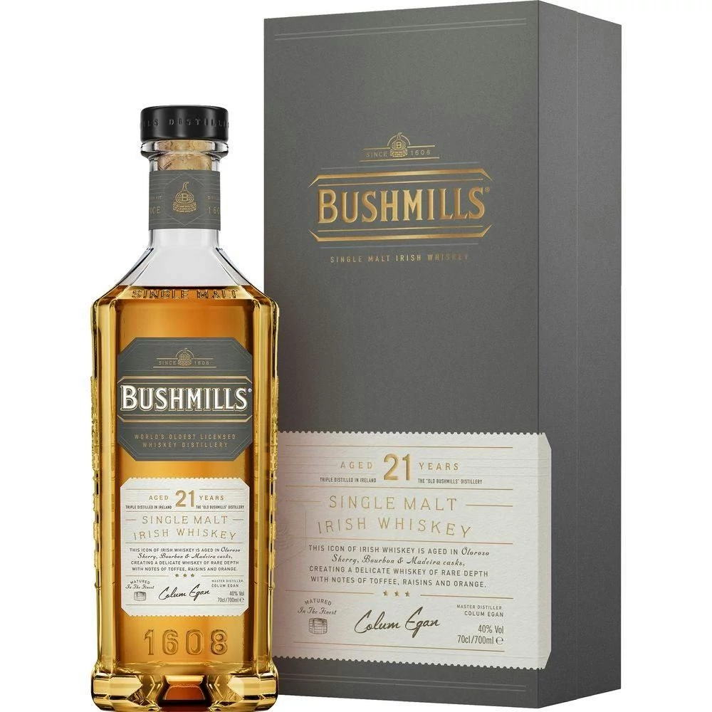Bushmills Malt 21 éves Madeira Finish whiskey (0,7L / 40%)