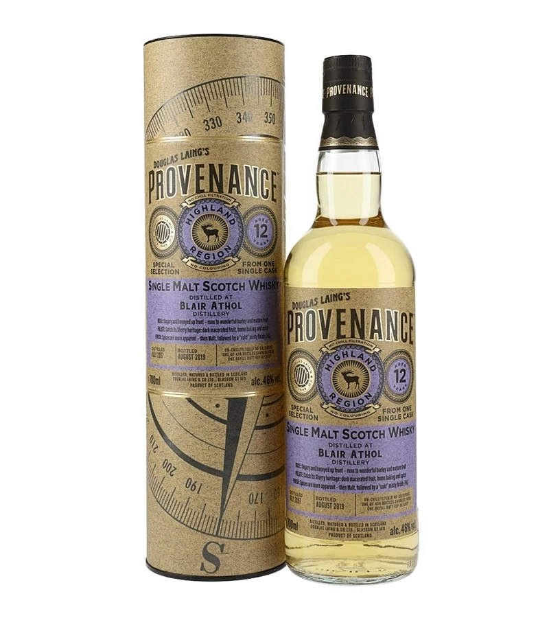 Blair Athol 12 éves Provenance whisky (0,7L / 46%)