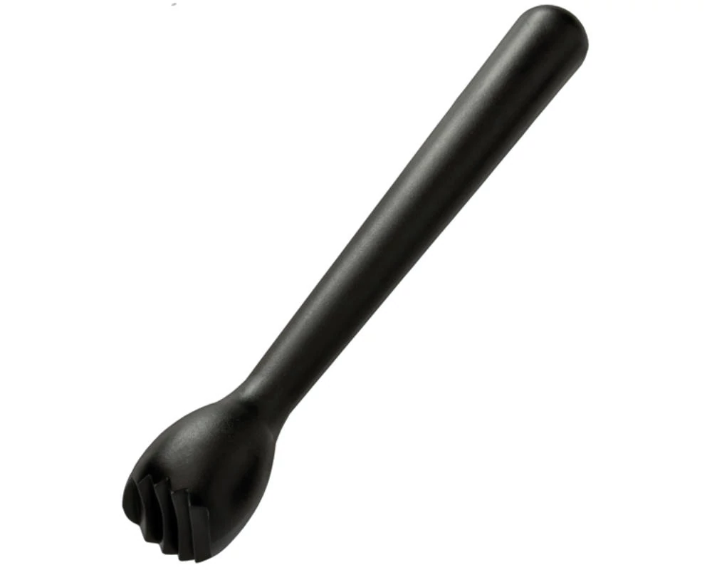 Műanyag muddler, fekete (22cm)