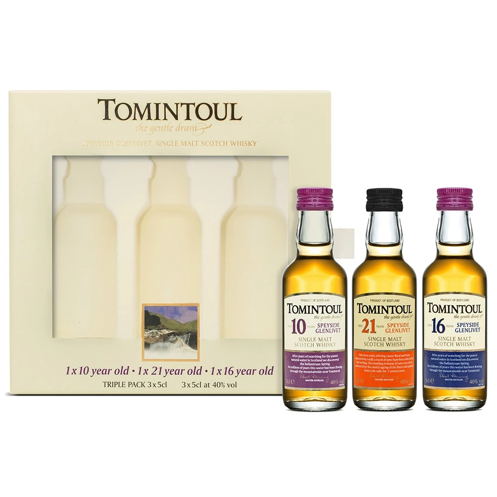 Tomintoul mini whisky pack (0,15L / 40%)